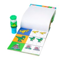 Набор для творчества Melissa and Doug Блокнот и штамп с наклейками Динозавр SM93205/6074899