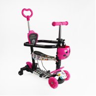 Самокат 5в1 Best Scooter с доп. колесами, подсветкой и бампером LS-74050