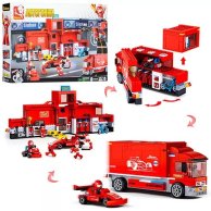 Конструктор SLUBAN гонки, транспорт, фигурки, 557дет (M38-B0375)