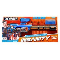 Бластер Zuru X-Shot Insanity-Motorized Rage Fire Gatlin Gun со штативом, 72 патрона 36605R