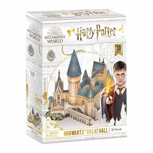 3D Пазл CubicFun Большой зал Хогвартса Harry Potter, 187 деталей DS1011h