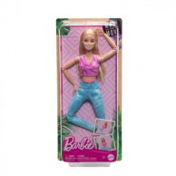 Кукла Mattel Барби Barbie Двигайся как я Made to Move Yoga Блондинка HRH27