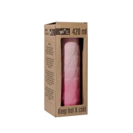 Термочашка YES Pink Heart, 420 мл, розовая 707336