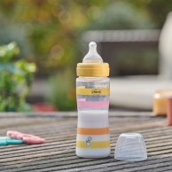 Пластиковая бутылочка Chicco Well-Being Colors, быстрый поток, 4м+, 330 мл, желтая 28637.11