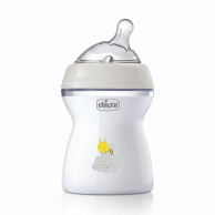 Пластиковая бутылочка Chicco Natural Feeling, средний поток, 2м+, 250 мл 81323.30