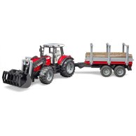 Игрушечный трактор Massey Ferguson 7480 з прицепом Bruder 02046