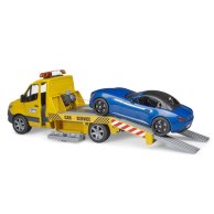 Игрушечный эвакуатор с родстером MB Sprinter Bruder 02675