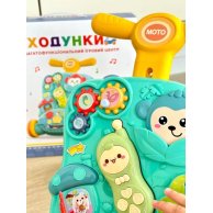 Ходунки-каталка TK Group с игровым центром, голубые, укр озвучка TK 21800