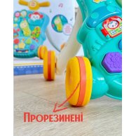 Ходунки-каталка TK Group с игровым центром, голубые, укр озвучка TK 21800