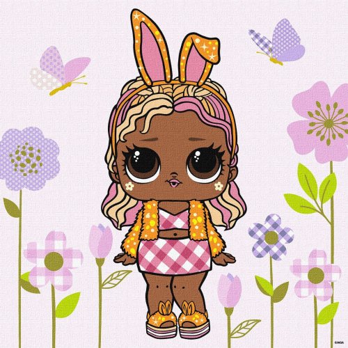 Картина по номерам Ідейка L.O.L. Surprise! HipHop4Lyfe BossBunny, 30х40 см KHO1103