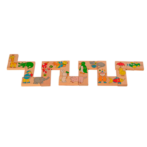 Деревянная игрушка Limo Toy Домино животные MD 2146