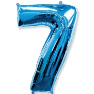 Фольгированные шары цифра 7 blue