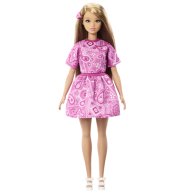 Кукла Barbie Барби Модница в розовом платье с узором пейсли JJN62
