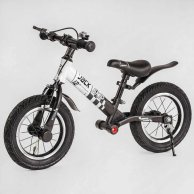 Велобег (беговел) Corso 12" Skip Jack, черно-белый 11057