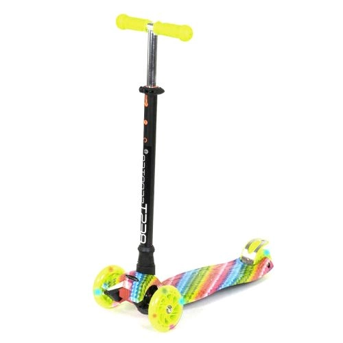 Детский самокат Best Scooter MAXI с подсветкой, салатовый A25601/779-1335
