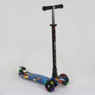 Детский самокат Best Scooter MAXI с подсветкой, черный A25536/779-1334