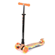 Детский самокат Best Scooter MAXI с подсветкой, оранжевый A25597 /779-1340