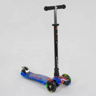 Детский самокат Best Scooter MAXI с подсветкой, черный A25595/779-1338
