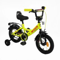 Детский велосипед Corso Maxis двухколесный колеса 12 дюймов, желтый CL-12017