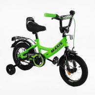 Детский велосипед Corso Maxis двухколесный колеса 12 дюймов, зеленый CL-12455