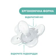 Пустышка Chicco Physio Comfort силиконовая от 2 до 6 месяцев, розовая 74911.11.00