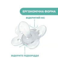 Пустышка Chicco Physio Comfort силиконовая от 2 до 6 месяцев, голубая 74911.21.00