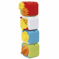 Развивающая игрушка 2 в 1 Chicco Мультисенсорные кубики Монтессори 11857.10