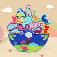 Деревянная игрушка Limo Toy Шнуровка-балансир Дино-парк MD 1720