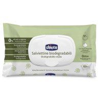 Влажные салфетки Chicco с пантенолом и витамином Е, биоразлагаемые, 60 шт. 12050.70