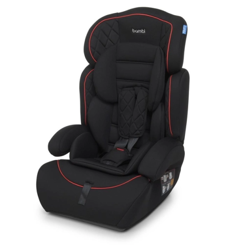 Автокресло Bambi 2 в 1, группа 1-2-3 (9-36 кг), черный M 3546 Black