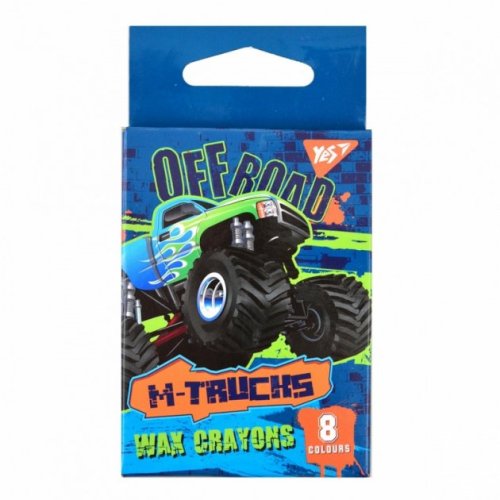 Набор восковых карандашей YES 8 шт. "M-Trucks" (590137)