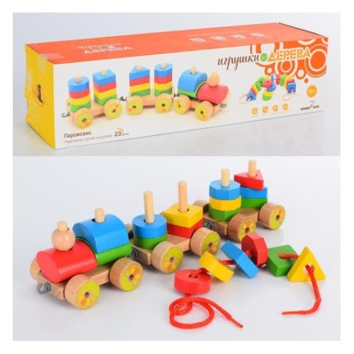 Деревянная игрушка Паровозик (Д163)