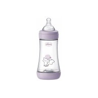 Пластиковая бутылочка Chicco Perfect 5, средний поток, 2м+, 240 мл, розовая 20223.12.40