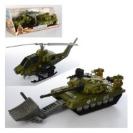 Военный набор транспорта вертолет и танк 3539-5