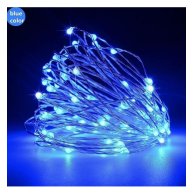 Гирлянда LED 10м на батарейке, синий (7290G)