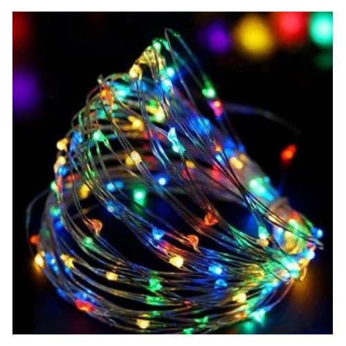 Гирлянда LED 3м на батарейке, мультиколор (79667)