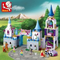 Конструктор SLUBAN M38-B0610  Розовая мечта,замок принцессы,фигурки,815дет