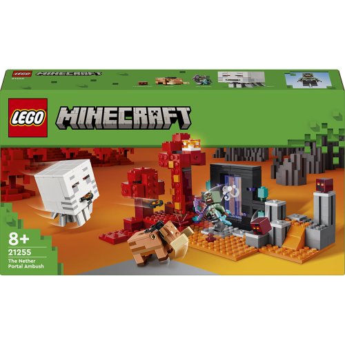 Конструктор Lego Minecraft Засада возле портала в Нижнем мире, 352 детали 21255