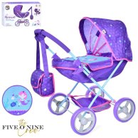 Коляска для куклы FiVEoNiNE металлическая с сумкой T725028