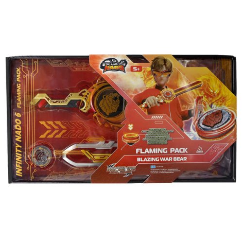 Волчок Infinity Nado VI Flaming Pack Горящий Боевой Медведь Blazing War Bear EU654142