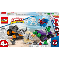 Конструктор Lego Marvel Spidey Битва Халка с Носорогом на грузовиках, 110 деталей 10782