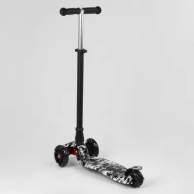 Детский самокат Best Scooter с подсветкой, черный A25771/779-1512