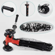 Детский самокат Best Scooter с подсветкой, черный A25771/779-1512
