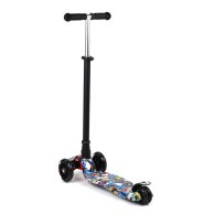 Детский самокат Best Scooter с подсветкой, черный A25778/ 779-1540