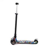 Детский самокат Best Scooter с подсветкой, черный A25778/ 779-1540