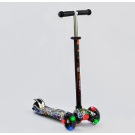 Детский самокат Best Scooter MAXI с подсветкой, черный A24642/779-1386