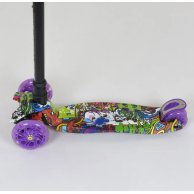 Детский самокат Best Scooter MAXI с подсветкой, фиолетовый A24646/779-1390