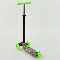 Детский самокат Best Scooter MAXI с подсветкой, салатовый A24647/779-1391