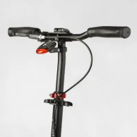 Самокат двухколесный, колеса PU, с фарой Best Scooter красно-черный 10304