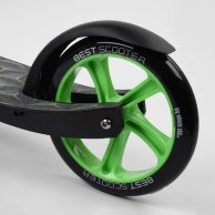 Самокат двухколесный, колеса PU, Best Scooter зеленый 62798